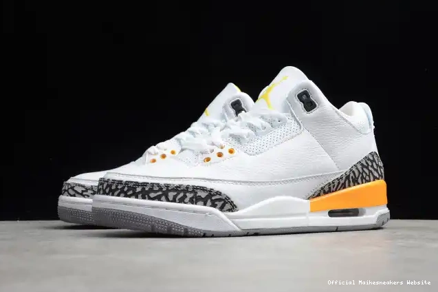 Official Maikesneakers 3 ORANGE CK9246-108 JORDAN RETRO AIR LASER (W) 0507